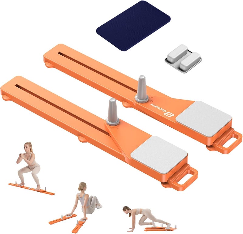 SolidFit Pliates Board - Multifunctional Anti-Slip Silent Pilates Board for Home Workout Portable Pilates Reformer Machine for Full Body Exercise Postnatal Recovery Low Impact Rehabilitation Indoor & Outdoor - Image 1